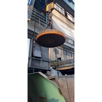 Loading crane VETTER with magnet Ø1000mm DEMAG